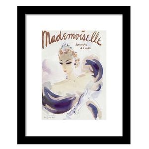 Mademoiselle Cover Print in Black Frame
